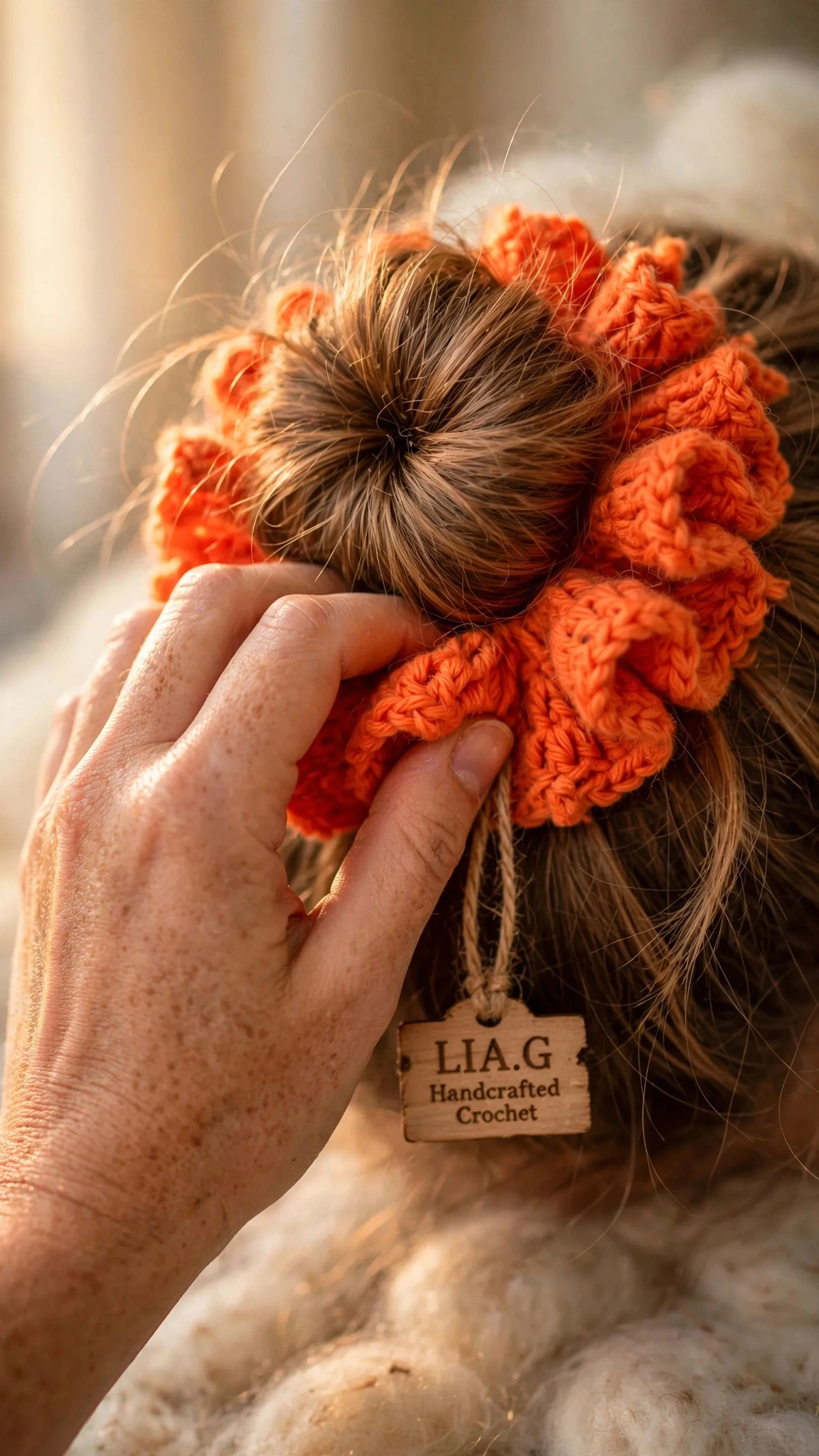 "Tangerine" Scrunchie